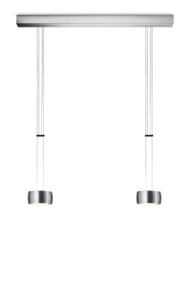 Oligo Pendelleuchte GRACE / 2-flammig / Alu gebürstet - Alu gebürstet G42-931-27-12