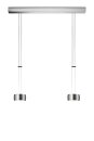Oligo Pendelleuchte GRACE / 2-flammig / Alu gebürstet - Alu gebürstet G42-931-27-12