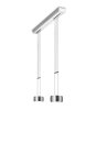 Oligo Pendelleuchte GRACE / 2-flammig / Alu gebürstet - Alu gebürstet G42-931-27-12
