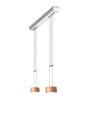 Oligo Pendelleuchte GRACE / 2-flammig / Alu gebürstet - Alu gebürstet G42-931-27-12