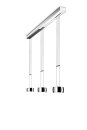 Oligo Pendelleuchte GRACE / 3-flammig / Alu gebürstet - Alu gebürstet G42-931-37-12