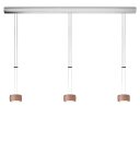 Oligo Pendelleuchte GRACE / 3-flammig / Alu gebürstet - Alu gebürstet G42-931-37-12