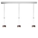 Oligo Pendelleuchte GRACE / 3-flammig / Alu gebürstet - Alu gebürstet G42-931-37-12