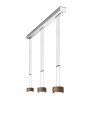 Oligo Pendelleuchte GRACE / 3-flammig / Alu gebürstet - Alu gebürstet G42-931-37-12