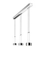 Oligo Pendelleuchte GRACE / 3-flammig / Satin Copper - Alu gebürstet G42-931-37-15