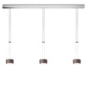 Oligo Pendelleuchte GRACE / 3-flammig / Satin Copper - Alu gebürstet G42-931-37-15