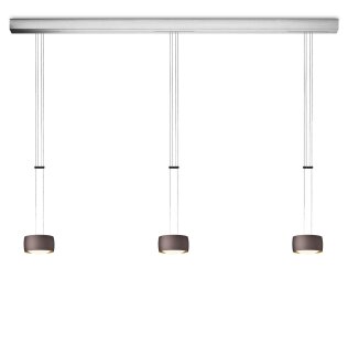 Oligo Pendelleuchte GRACE / 3-flammig / Brazilian brown - Alu gebürstet G42-931-37-41