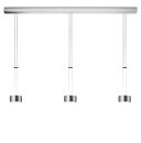 Oligo Pendelleuchte GRACE / 3-flammig / Brazilian brown - Alu gebürstet G42-931-37-41