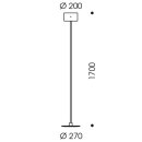 Oligo Stehleuchte TROFEO / Casambi, tunable white, up-/Downlight / schwarz matt 44-886-21-23/10 Ausstellungsstück TOP