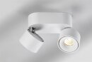 Lupia Bloc 2S Led-Deckenleuchte Weiß, 2x7,5w, 1100 Lumen, 3000K