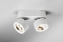 Lupia Bloc 2S Led-Deckenleuchte Weiß, 2x7,5w, 1100 Lumen, 3000K