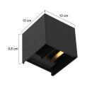 Steinhauer Muro Wandl. led vierkant 2x3w 3098ZW