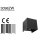 Steinhauer Muro Wandl. led vierkant 2x3w 3098ZW