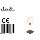 Steinhauer Tischleuchte Ancilla, Glas weiß opal 3100BR