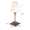 Steinhauer Tischleuchte Ancilla, Glas weiß opal 3100BR