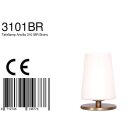 Steinhauer Ancilla Tafell. 1-l. glas white opal E27 3101BR