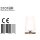 Steinhauer Ancilla Tafell. 1-l. glas white opal E27 3101BR