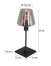Steinhauer Ancilla Tafell. 1-l.  smoke glas 3102ZW