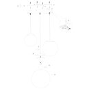 Steinhauer Bollique  Hangl. 3-l. glasbol rond 3123ZW