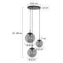 Steinhauer Bollique  Hangl. 3-l. glasbol rond 3123ZW