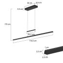 Steinhauer Profilo Hangl. Led dimbaar 3317ZW