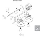 Steinhauer - Mexlite Nové Wandlamp 2-l. *M* 3327ZW