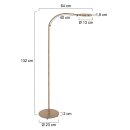 Steinhauer - Mexlite Platu Vloerl. 1-l. led *M* 3351BR