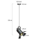 Steinhauer - Mexlite Carré Hangl. 1-l. spot *M* 3379ZW