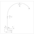 Steinhauer Sparkled Light Vloerl. 1-L. Boog (armatuur) 7268W