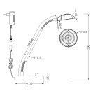 Steinhauer - Mexlite Biron Tafell. 1-l. Led Metaal *m* 7502ZW