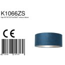 Steinhauer Kappen Kap 50*50*20 Rnd Be27 velours blauw K1066ZS