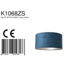 Steinhauer Kappen Kap 40*40*20 Rnd Be27 velours blauw K1068ZS