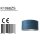 Steinhauer Kappen Kap 40*40*20 Rnd Be27 velours blauw K1068ZS
