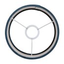 Steinhauer Kappen Kap 20*20*15 Rnd Be27 velours blauw K3084ZS