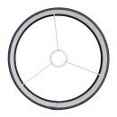 Steinhauer Kappen Kap 30*30*18 Rnd Be27 velours blauw K7396ZS