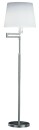 Knapstein Stehleuchte Lilo-S, Nickel-matt, Schirm konisch Chintz creme 41.971.19-11