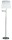 Knapstein Stehleuchte Lilo-S, Nickel-matt, Schirm konisch Chintz creme 41.971.19-11