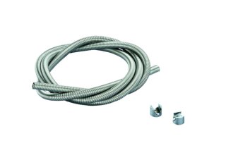 Knapstein Kabelkanal Spirale mit Kabel 200cm Edelstahl 95.004.05