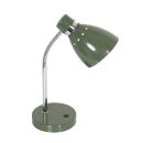 Steinhauer Tischleuchte Spring mit Flexarm grün + Chrom