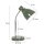 Steinhauer Tischleuchte Spring mit Flexarm grün + Chrom