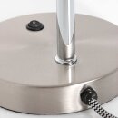Steinhauer Tischleuchte Spring mit Flexarm Nickel-matt + Chrom