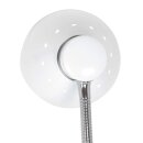 Steinhauer Tischleuchte Spring mit Flexarm weiß+Chrom