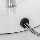Steinhauer Tischleuchte Spring mit Flexarm weiß+Chrom