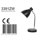 Steinhauer Tischleuchte Spring mit Flexarm schwarz + Chrom