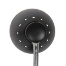Steinhauer Tischleuchte Spring mit Flexarm schwarz + Chrom