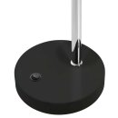 Steinhauer Tischleuchte Spring mit Flexarm schwarz + Chrom