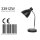 Steinhauer Tischleuchte Spring mit Flexarm schwarz + Chrom