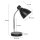 Steinhauer Tischleuchte Spring mit Flexarm schwarz + Chrom