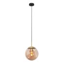Steinhauer Hangl. 1-l. glasbol amber 20cm