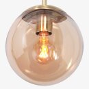 Steinhauer Hangl. 1-l. glasbol amber 20cm